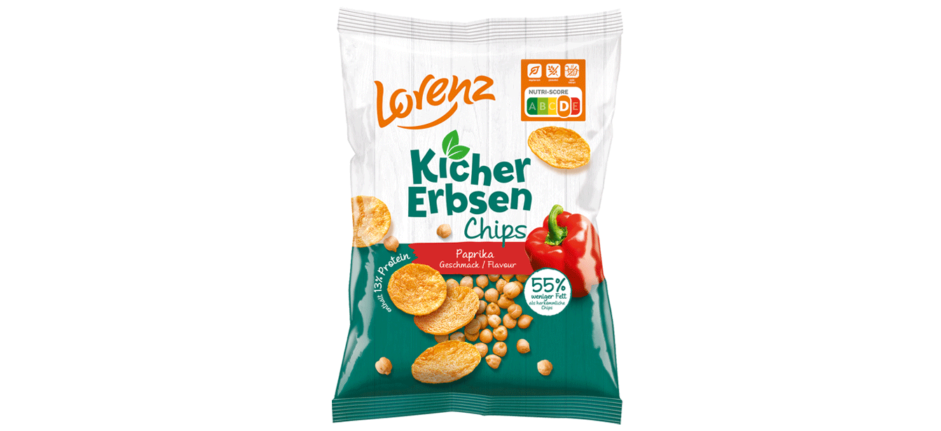 Kichererbsen-Chips Paprika