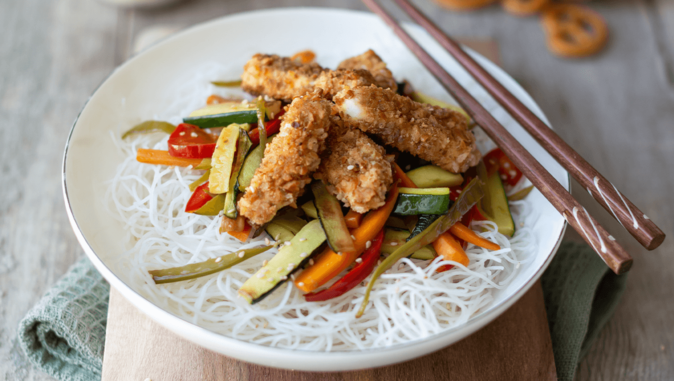 Asia Bowl mit Salzbrezeln
