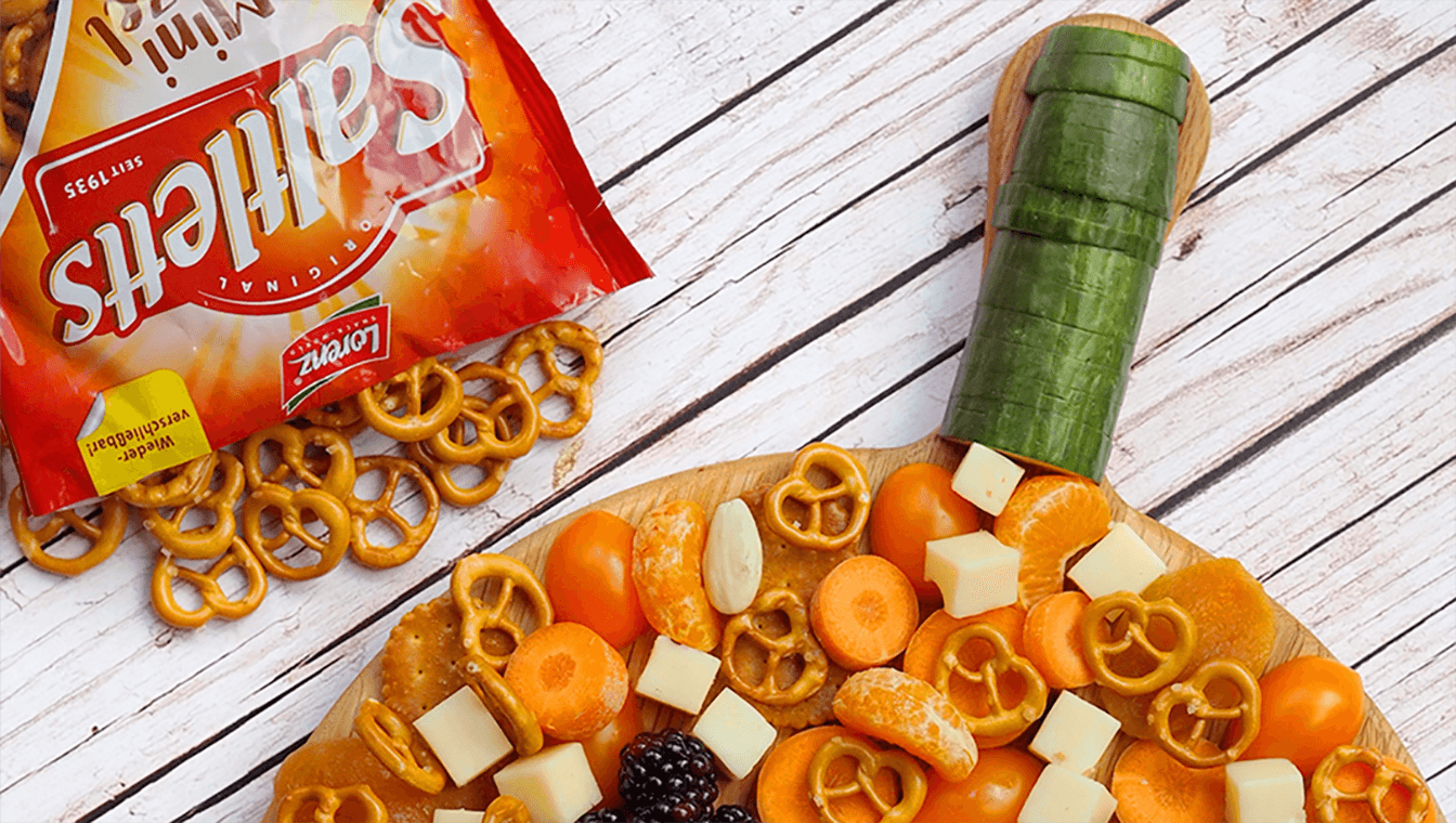 Halloween – Kürbis-Snackplatte