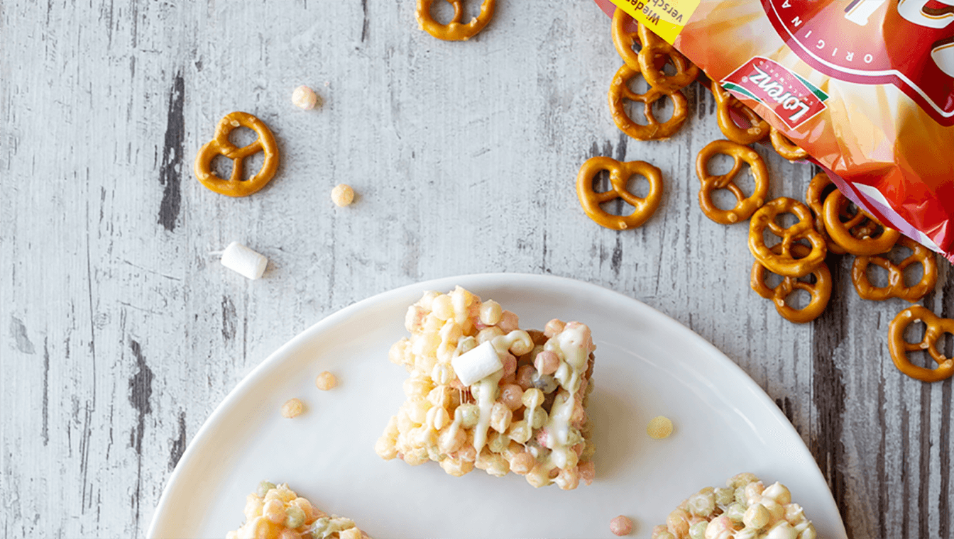 Magisch-Bunte Salty Puffreis-Snacks