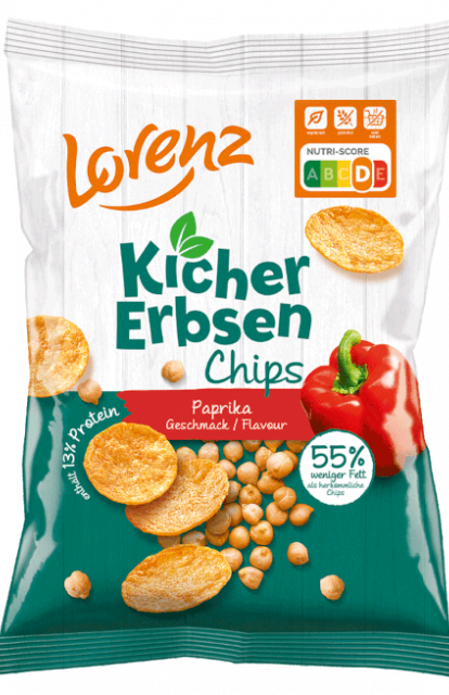 Kichererbsen-Chips Paprika